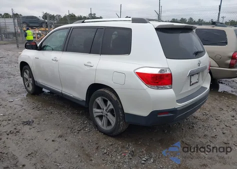 2012 Toyota Highlander Limited V6 z USA, uszkodzony, nr VIN 5TDYK3EH6CS067765